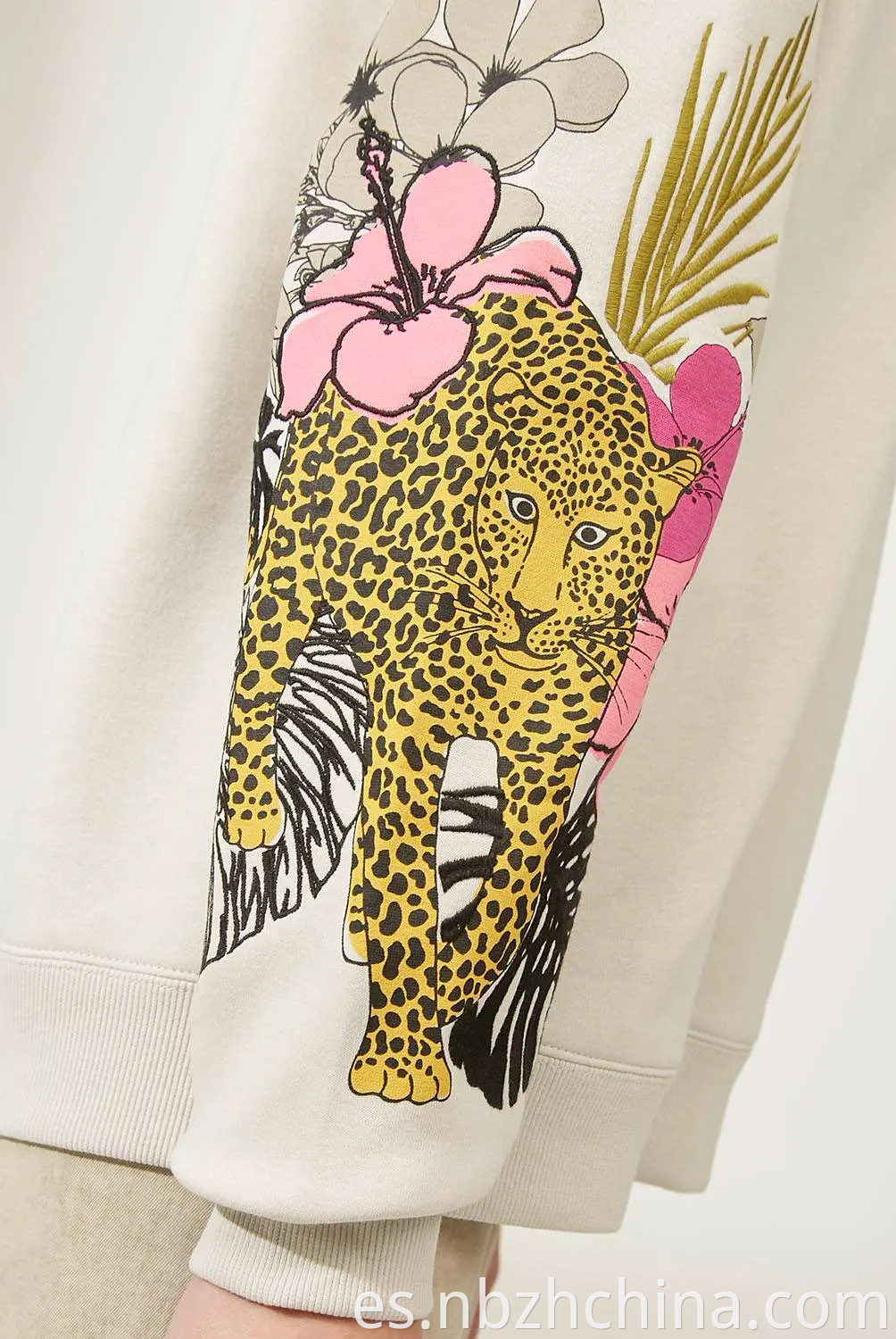 Leopard Embroidery Sweatshirts